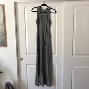 Gray maxi dress